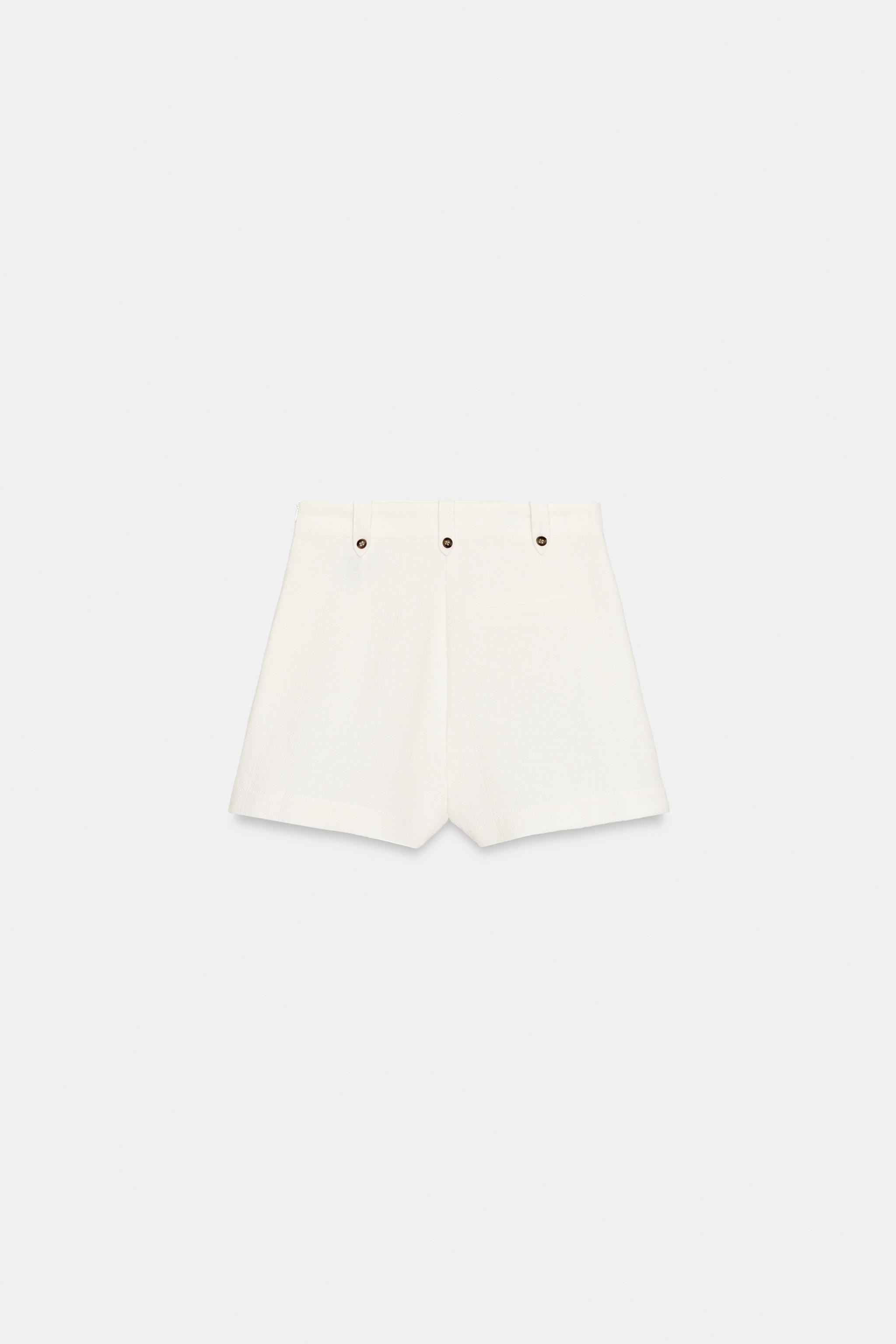 JUPE-PANTALON EN TISSU RUSTIQUE